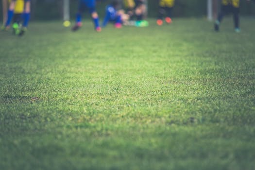 youth soccer players practicing