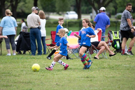 soccer practice with friends