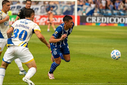 soccer fan watching a match on streaming service