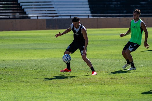 Soccer legend in action