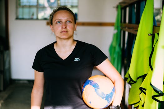 Young soccer player making an assist