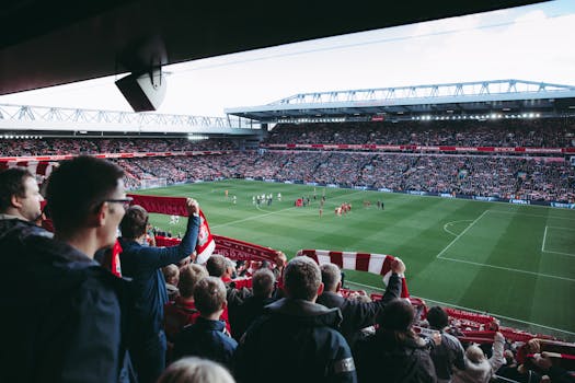 Fans celebrating a local derby