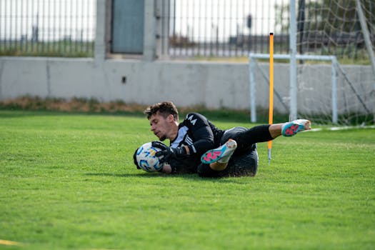 Soccer Match Action Shot