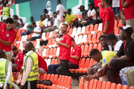 Supporters celebrating in the stands