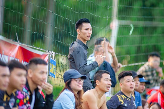 fans enjoying the match