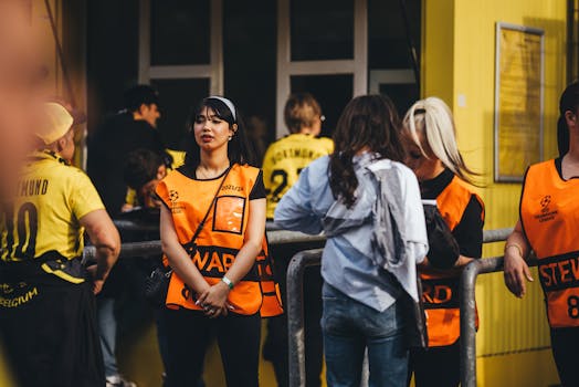 fans engaging with soccer