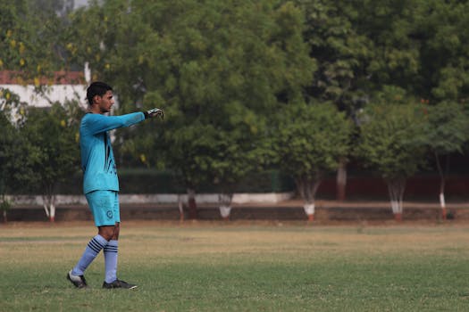 Young player practicing soccer skills