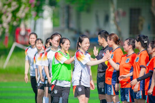 soccer referee making a call