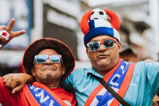 excited fans celebrating soccer player awards